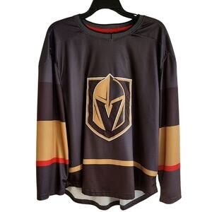 Black Gold Vegas Golden Knights Hockey Jersey mens medium